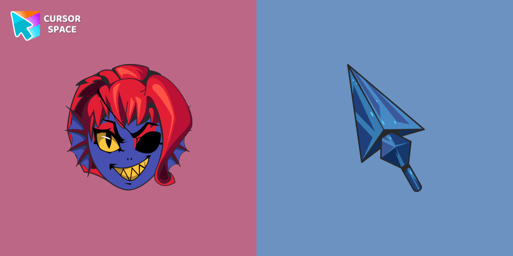 Undertale Undyne cursor cursor pack